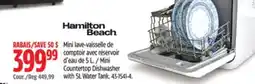 Canadian Tire Hamilton Beach Mini Countertop Dishwasher with 5L Water Tank offer