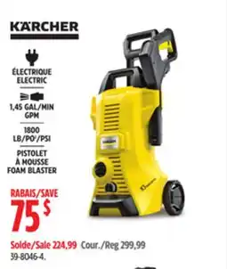 Canadian Tire Kärcher K 3 Power Control 1800 PSI 1.45 GPM Electric Pressure Washer with Dirt Blaster offer