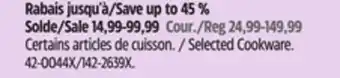 Canadian Tire Selected Cookware offer