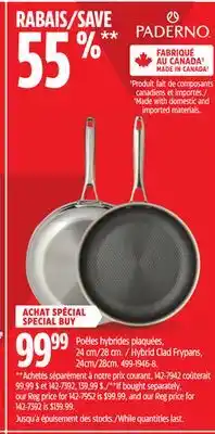 Canadian Tire Hybrid Clad Frypans offer