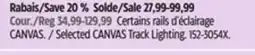 Canadian Tire Selected CANVAS Track Lighting offer