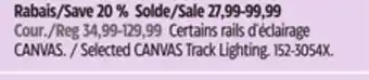 Canadian Tire Selected CANVAS Track Lighting offer
