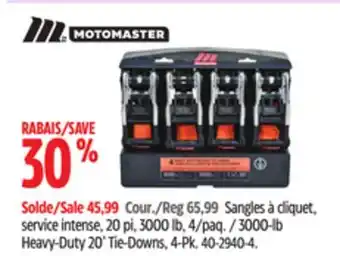 Canadian Tire 3000-lb Heavy-Duty 20' Tie-Downs, 4-Pk offer