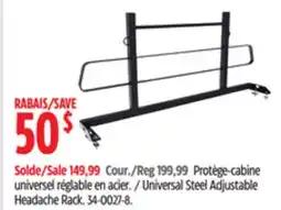 Canadian Tire Universal Steel Adjustable Headache Rack offer