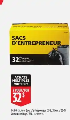 Canadian Tire Contractor Bags offer