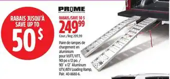 Canadian Tire 90˝ x 12˝ Aluminum UTV/ATV Loading Ramp Pair offer