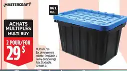 Canadian Tire Heavy-Duty Storage Tote. Stackable offer