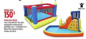 Canadian Tire Inflatable 2-in-1 Water Park & Bounce House Combo offer