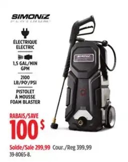 Canadian Tire Pressure Washer offer