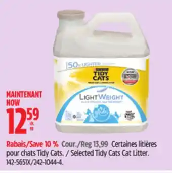 Canadian Tire Selected Tidy Cats Cat Litter offer