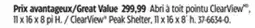 Canadian Tire Shelter Logic ClearView Peak Shelter offer