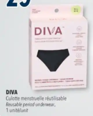 Familiprix DIVA,Reusable period underwear, 1 unit offer