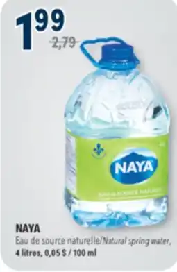 Familiprix NAYA, Natural spring water, 4 litres offer