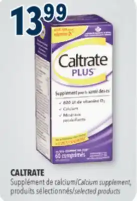 Familiprix CALTRATE, Calcium supplement, selected products offer