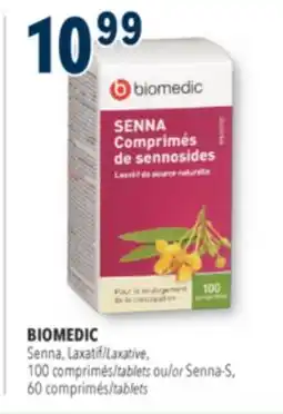 Familiprix BIOMEDIC, Senna Laxative, 100 tablets or Senna-S, 60 tablets offer