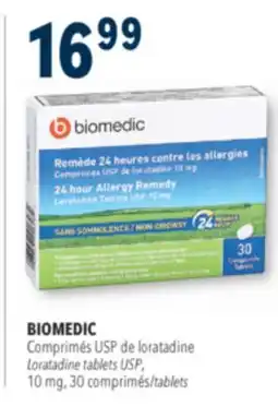 Familiprix BIOMEDIC, Loratadine tablets USP, 10 mg, 30 tablets offer