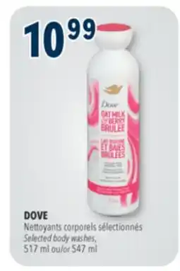 Familiprix DOVE Selected body washes, 517 ml or 547 ml offer