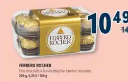 Familiprix FERRERO ROCHER, Fine hazelnut chocolate, 200 g offer