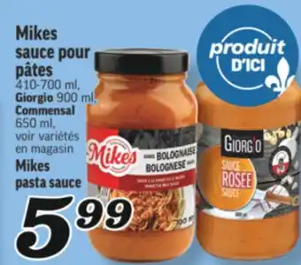 Marché Richelieu SAUCE POUR PÂTES MIKES | MIKES PASTA SAUCE offer