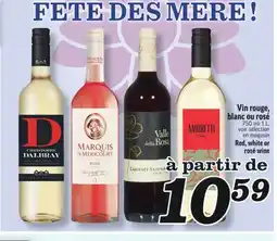 Marché Richelieu VIN ROUGE, BLANC OU ROSÉ | RED, WHITE OR ROSÉ WINE offer