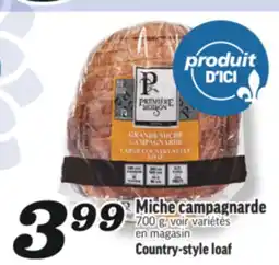 Marché Richelieu MICHE CAMPAGNARDE | COUNTRY-STYLE LOAF offer