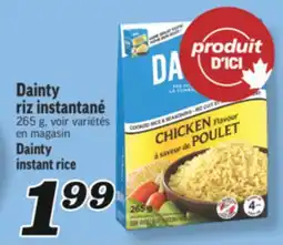 Marché Richelieu DAINTY RIZ INSTANTANÉ | DAINTY INSTANT RICE offer