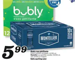 Marché Richelieu BUBLY EAU PÉTILLANTE | BUBLY SPARKLING WATER offer