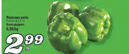 Marché Richelieu POIVRONS VERTS | GREEN PEPPERS offer