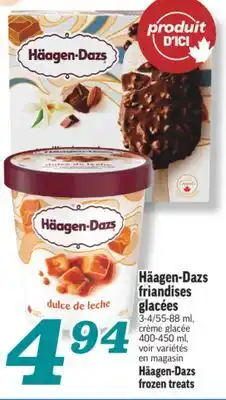 Marché Richelieu HÄAGEN-DAZS FRIANDISES GLACÉES | HÄAGEN-DAZS FROZEN TREATS offer