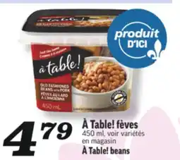 Marché Richelieu À TABLE! FÈVES | À TABLE! BEANS offer