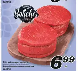 Marché Richelieu BIFTECKS TOURNEDOS NON-BARDÉS | NO BARDED TOURNEDOS STEAKS offer