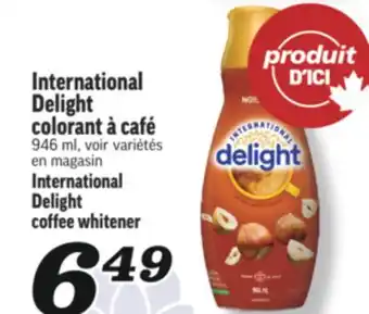Marché Richelieu INTERNATIONAL DELIGHT COLORANT À CAFÉ | INTERNATIONAL DELIGHT COFFEE WHITENER offer
