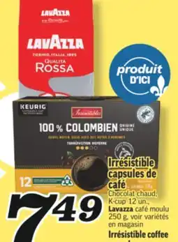 Marché Richelieu IRRÉSISTIBLE CAPSULES DE CAFÉ | IRRÉSISTIBLE COFFEE CAPSULES offer