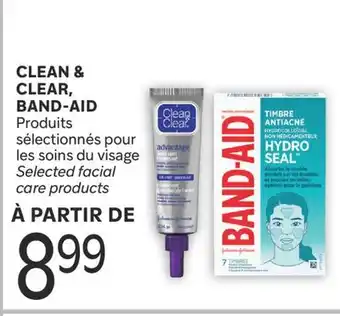 Brunet CLEAN & CLEAR, BAND-AID Produits sélectionnés pour les soins du visage offer