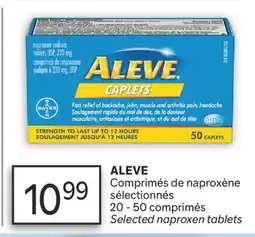 Brunet ALEVE Comprimés de naproxène sélectionnés offer