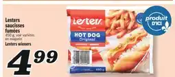 Marché Richelieu LESTERS SAUCISSES FUMÉES | LESTERS WIENERS offer