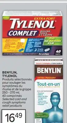 Brunet BENYLIN, TYLENOL Produits sélectionnés pour soulager les symptômes du rhume et de la grippe offer
