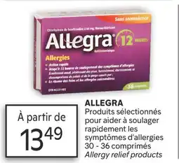 Brunet ALLEGRA Produits sélectionnés pour aider à soulager rapidement les symptômes d'allergies offer