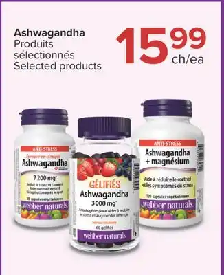 Jean Coutu Ashwagandha Selected products offer