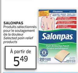 Brunet SALONPAS Produits sélectionnés pour le soulagement de la douleur offer