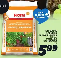 IGA FLORAL VEGETABLE AND HERB MIX offer