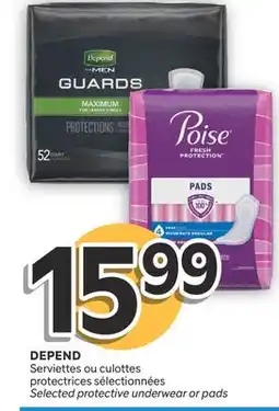 Brunet DEPEND Serviettes ou culottes protectrices sélectionnées offer