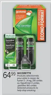 Brunet NICORETTE Produits sélectionnés offer