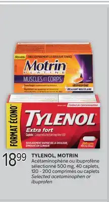 Brunet TYLENOL, MOTRIN Acétaminophène ou ibuprofène sélectionné offer