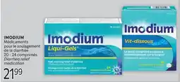 Brunet IMODIUM Médicaments pour le soulagement de la diarrhée offer