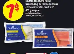 Maxi SAUMON COHO FUMÉ NANUK TRANCHÉ, 85 G OU FILET DE POISSONS, CERTAINES VARIÉTÉS SEAQUEST , 400 G offer