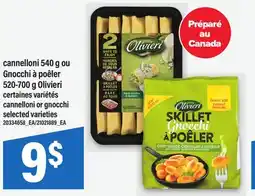 Maxi CANNELLONI 540 G OU GNOCCHI À POÊLER 520-700 G OLIVIERI | CANNELLONI OR GNOCCHI offer