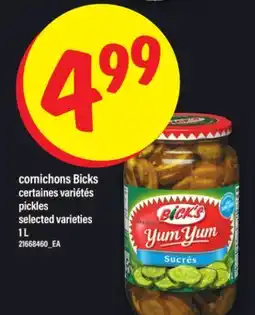 Maxi CORNICHONS BICKS | PICKLES, 1 L offer