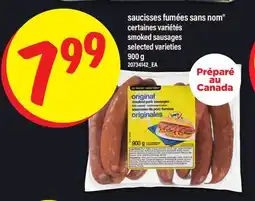 Maxi SAUCISSES FUMÉES SANS NOM | SMOKED SAUSAGES, 900 G offer