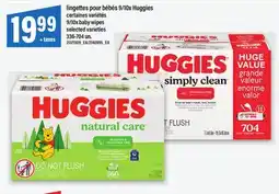 Maxi LINGETTES POUR BÉBÉS 9/10X HUGGIES | BABY WIPES, 336-704 UN offer